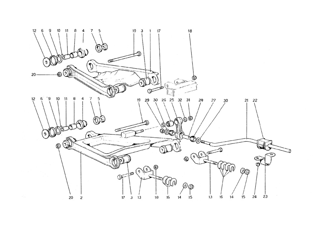 Schematic: Rear Suspension - Shock Absorber And Brake Disc