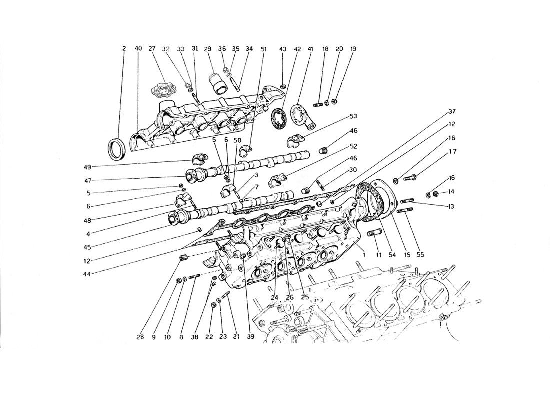 Schematic: Cylinder Head (Right)