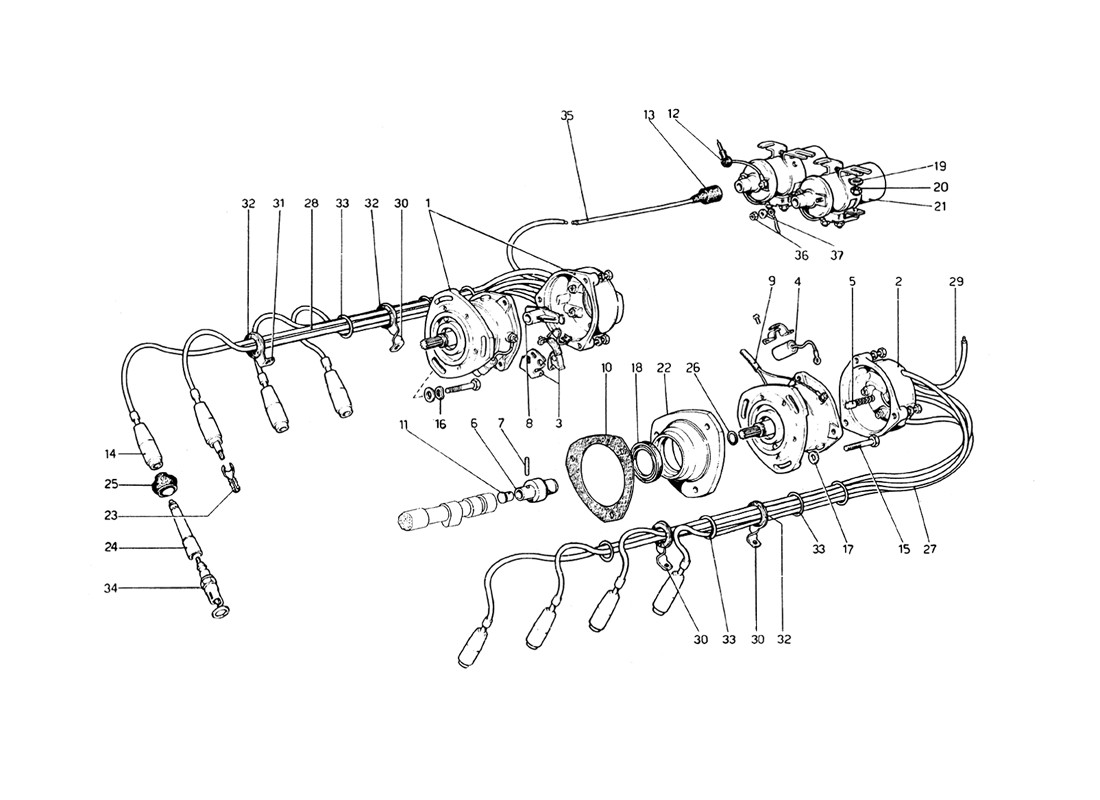 Schematic: Engine Ignition (Variants For Usa - Aus And J Version)