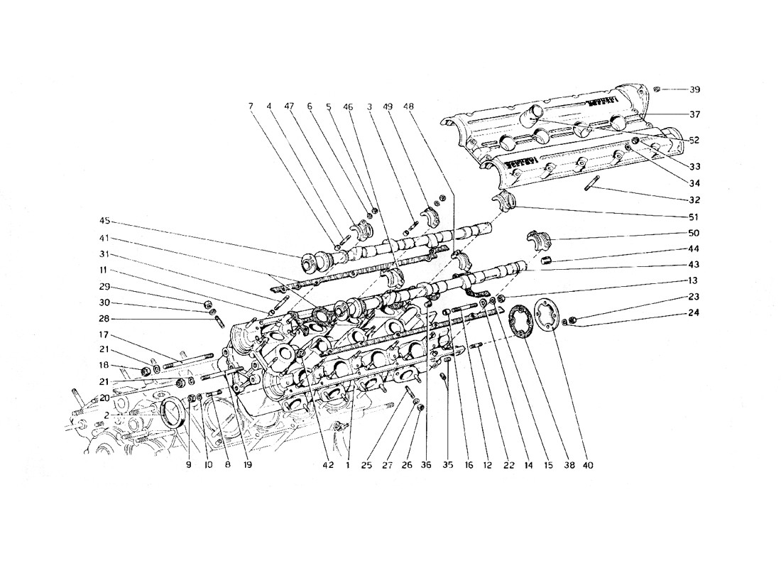 Schematic: Cylinder Head (Left)