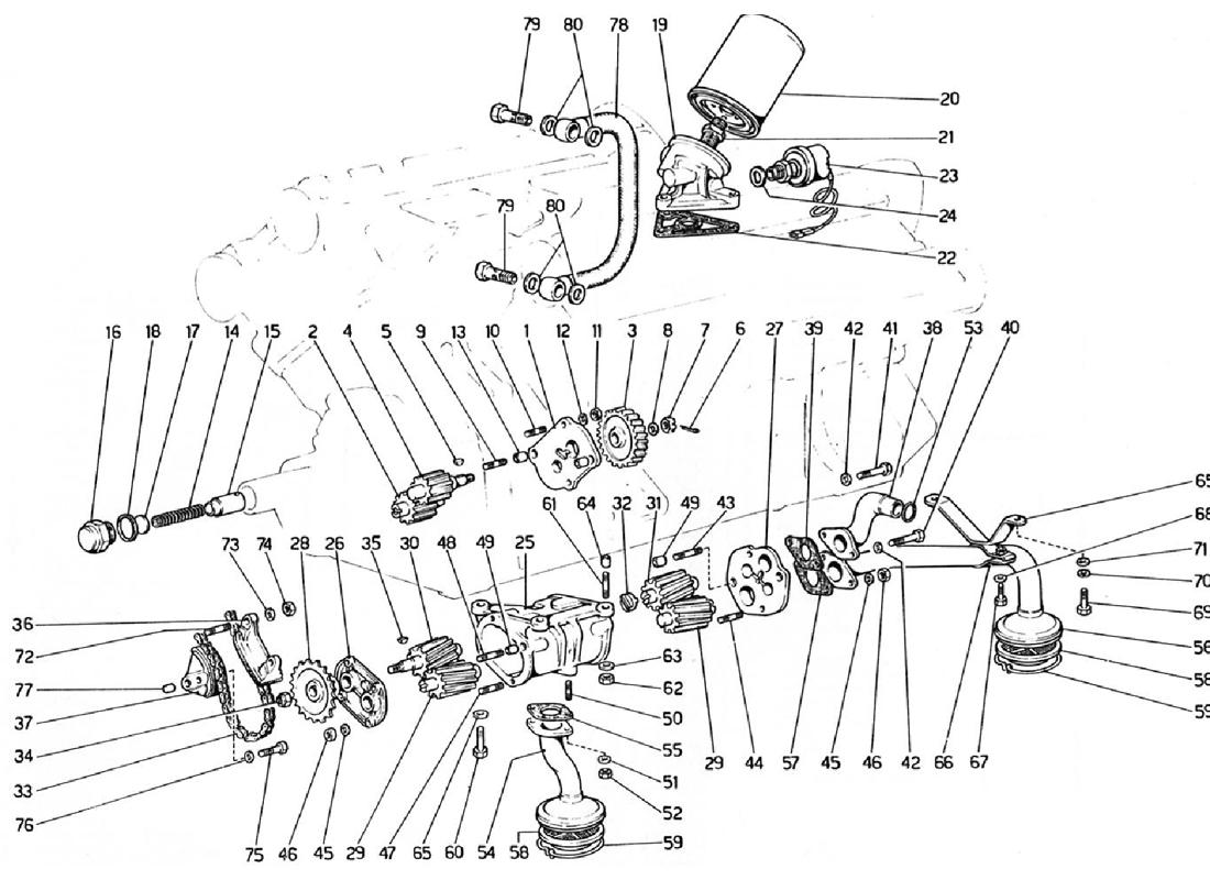 Schematic: Oil Filter And Pumps