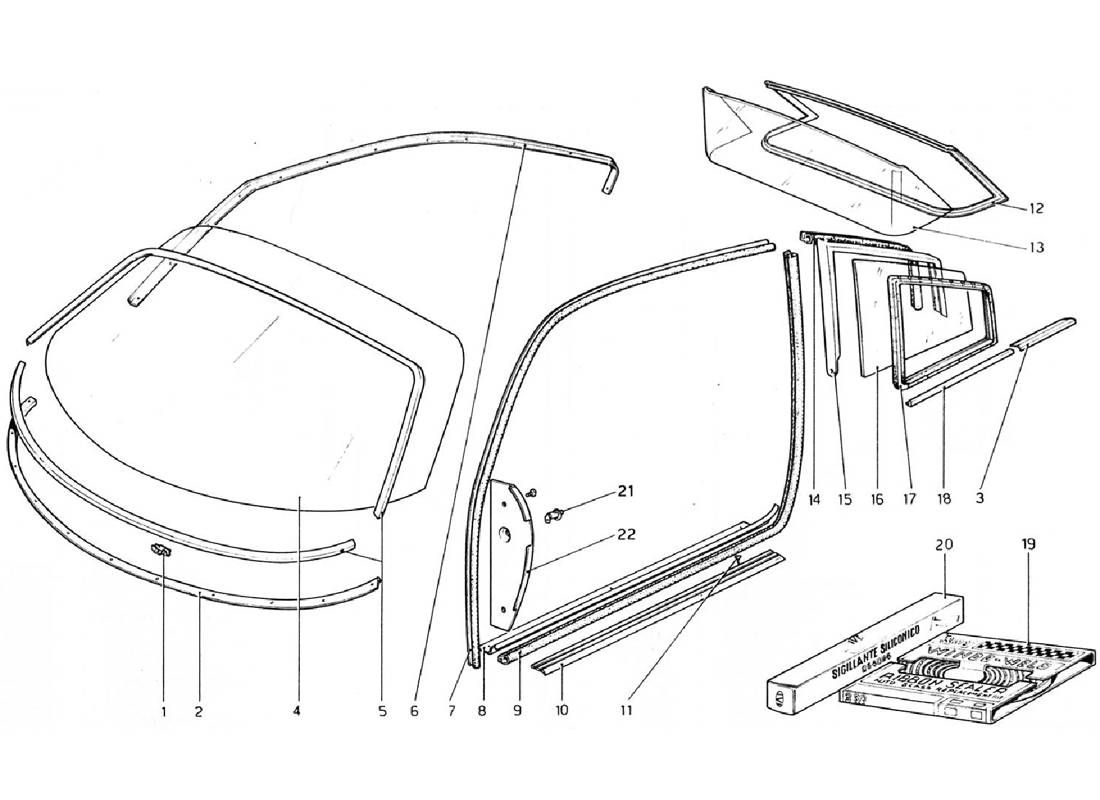 Schematic: Glasses (Valid For Rhd - Aus Versions)