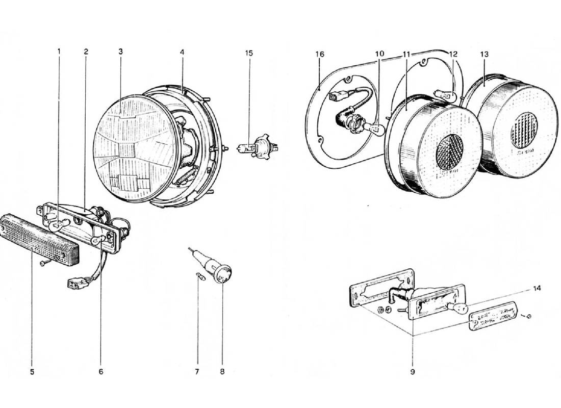 Schematic: Lights (Valid For Rhd - Aus Versions)