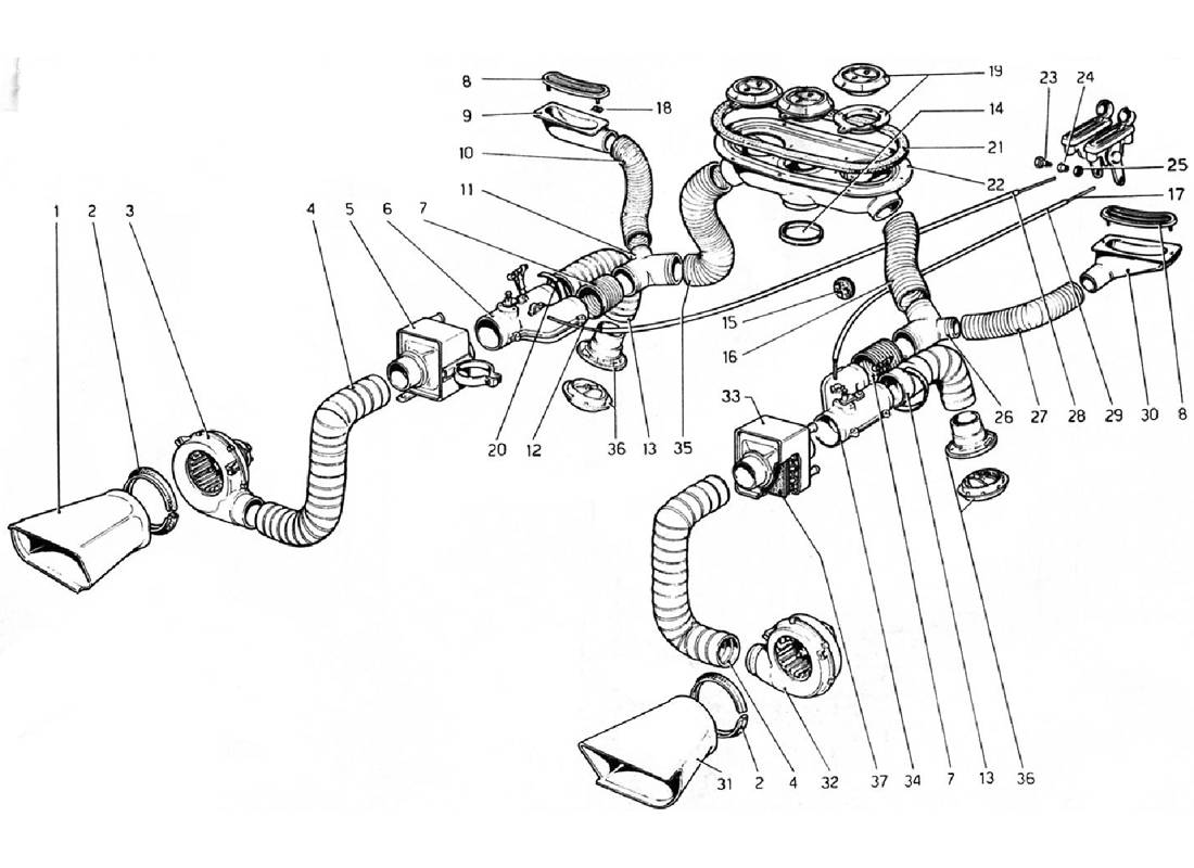 Schematic: Heating System (Valid For Rhd - Aus Versions)