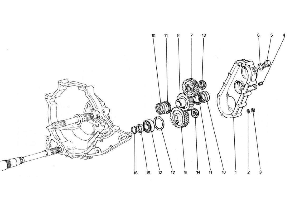 Schematic: Gearbox Transmission