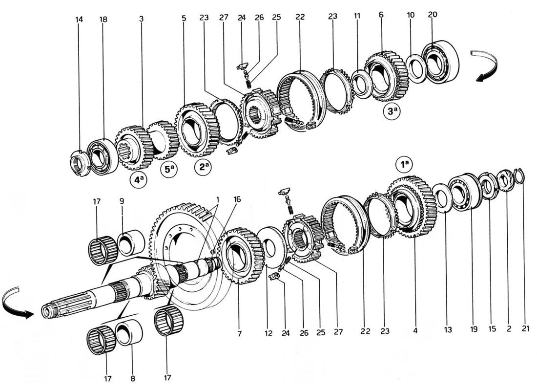 Schematic: Lay Shaft Gears