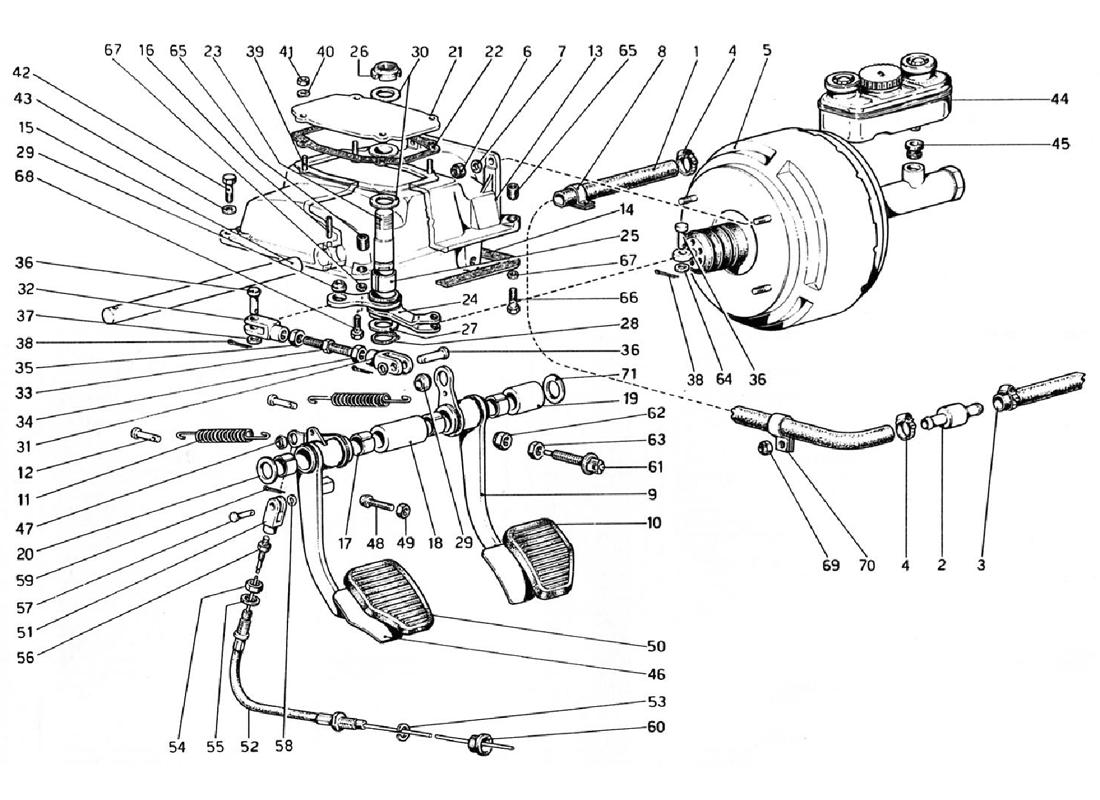 Schematic: Pedal Board -Brake And Clutch Controls