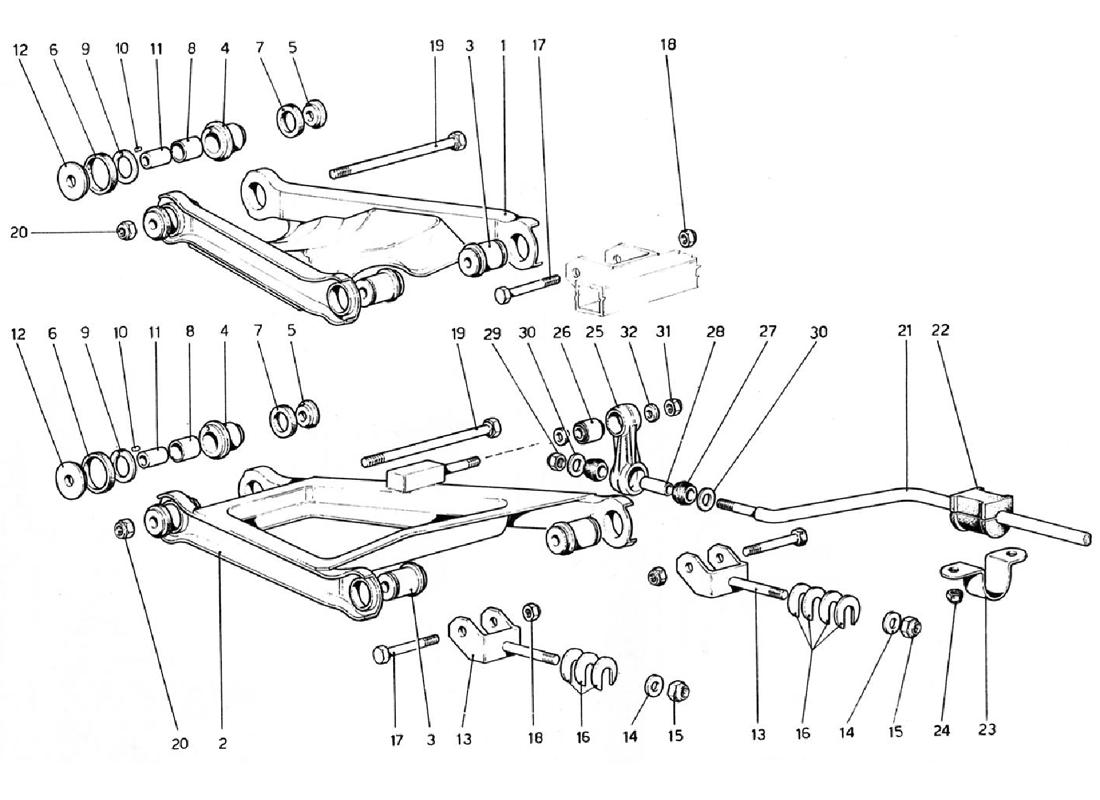 Schematic: Rear Suspension - Wishbones