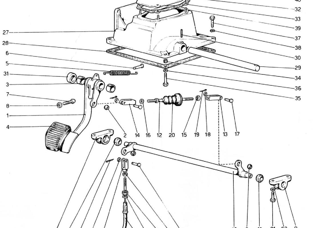 Schematic: Pedal Board - Clutch Control (Variants For Rhd Versions)