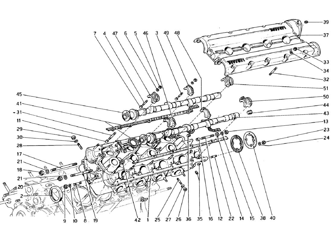 Schematic: Cylinder Head (Left)