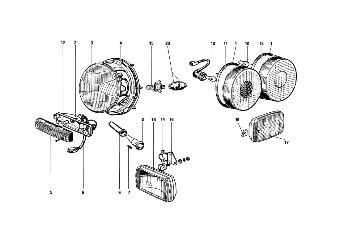 Schematic: Headlights Lifting Device