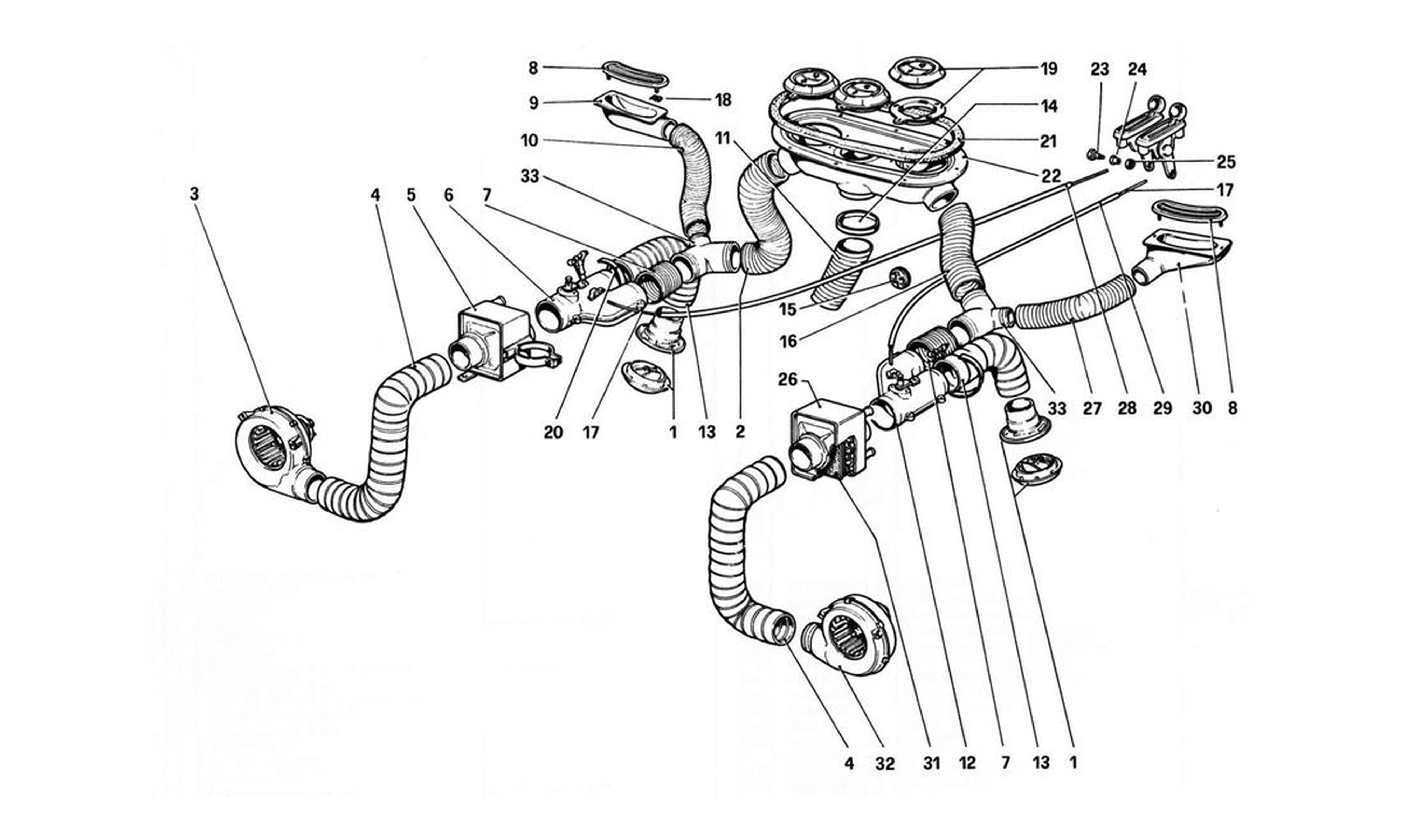 Schematic: Windshield Wiper, Washer And Horn