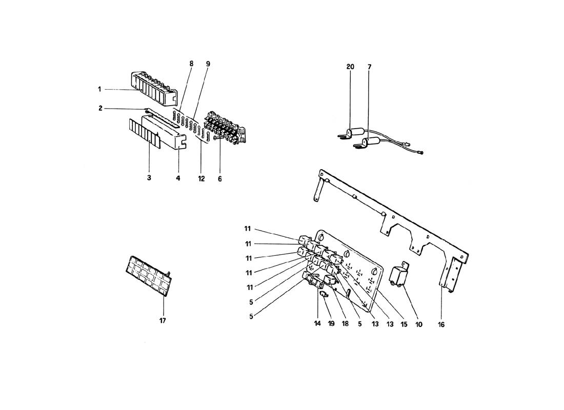 Schematic: Fuses And Relays (Variants For Rhd - Aus Versions)