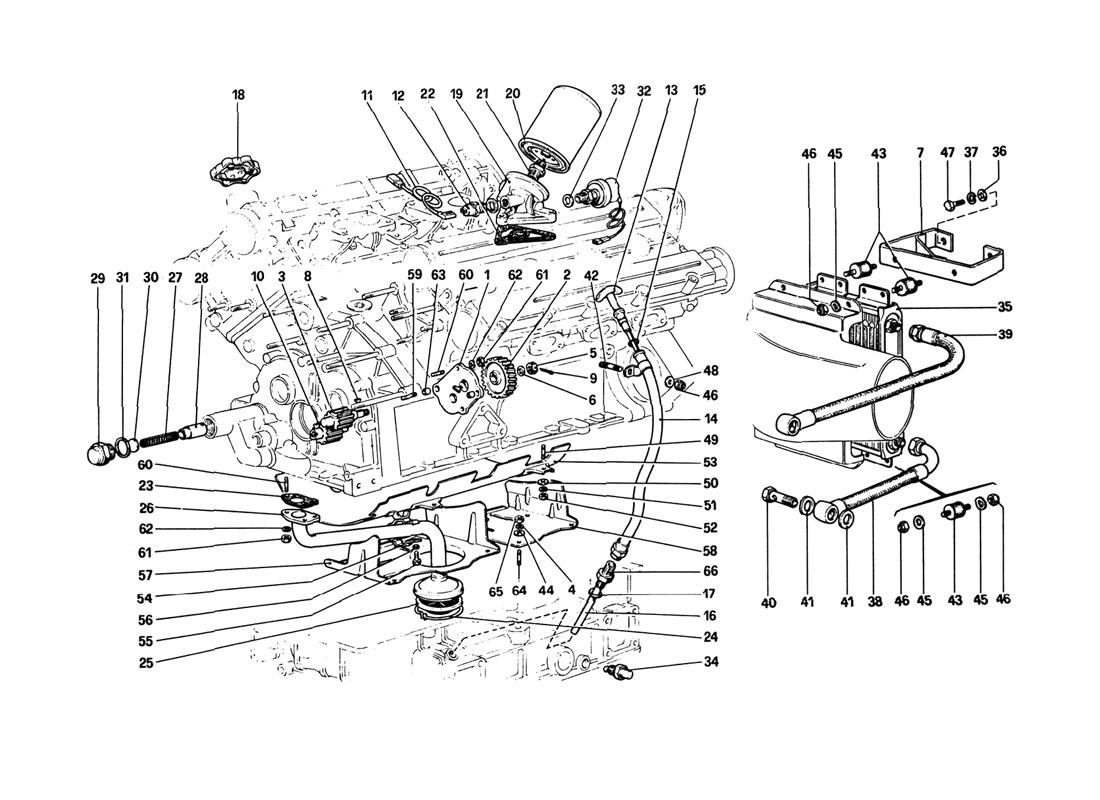 Schematic: Lubrication System (308 Gts And Aus)