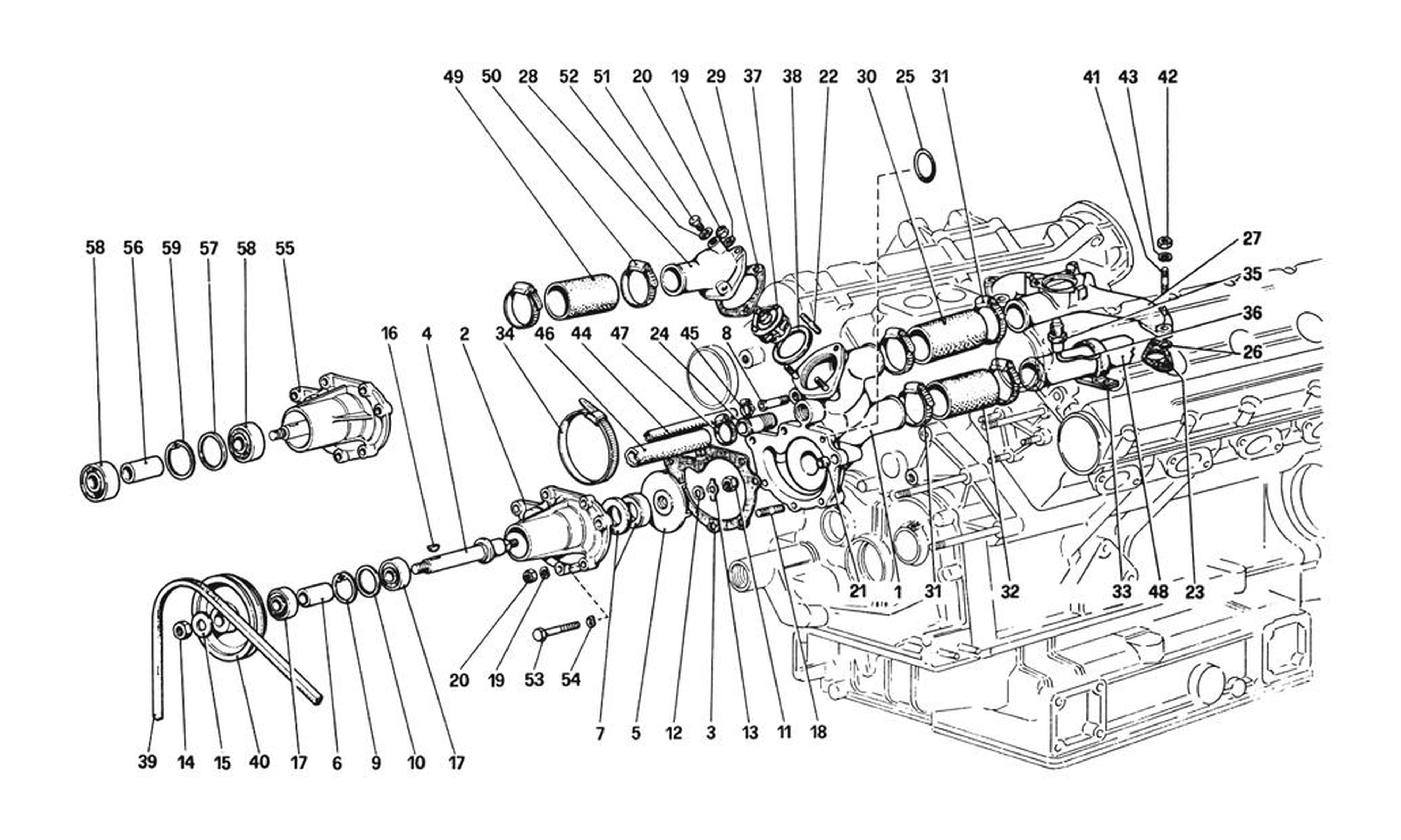 Schematic: Water Pump And Piping