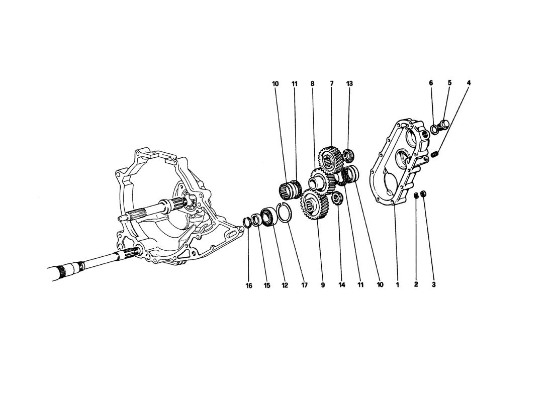 Schematic: Gearbox Transmission