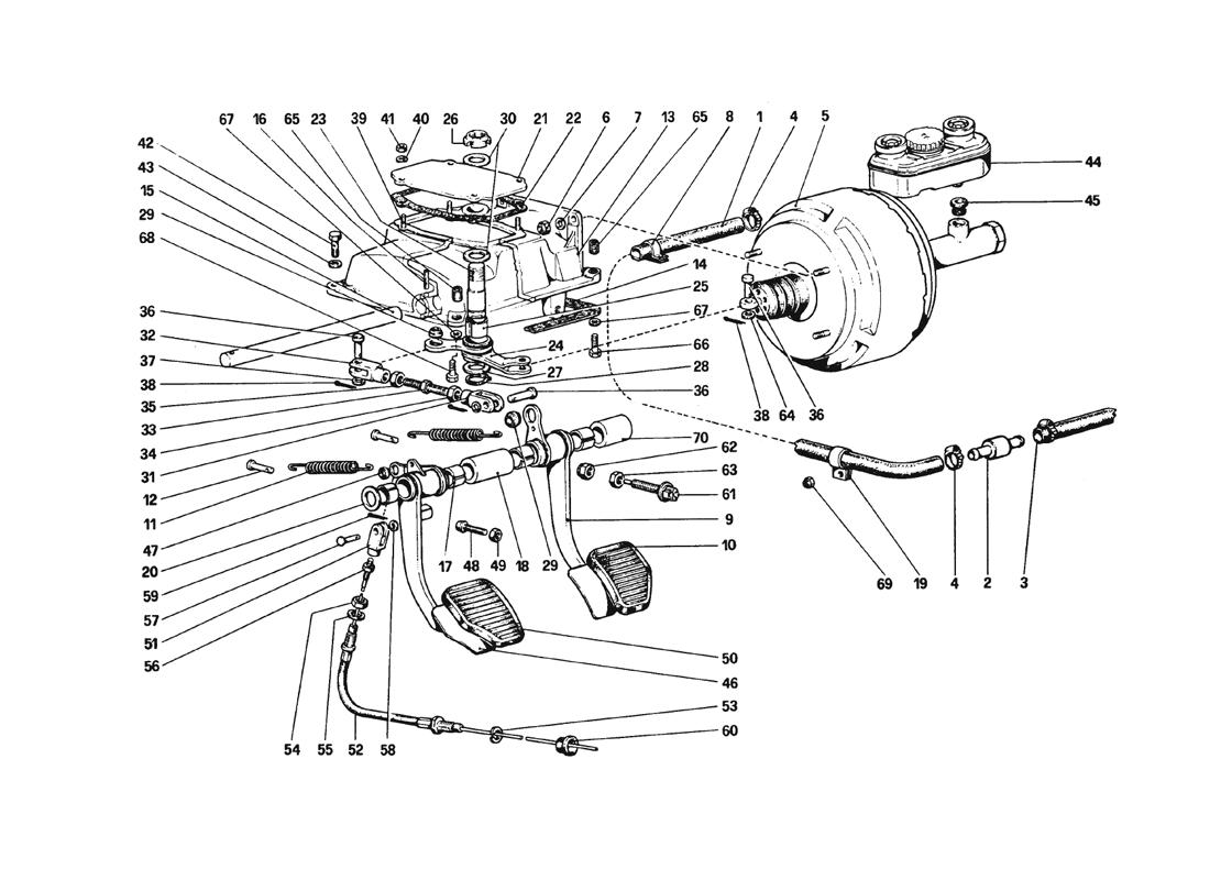 Schematic: Pedal Board - Brake And Clutch Controls