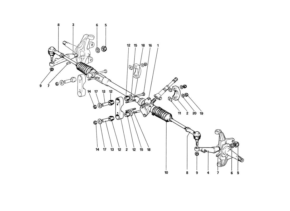 Schematic: Steering Box And Linkage