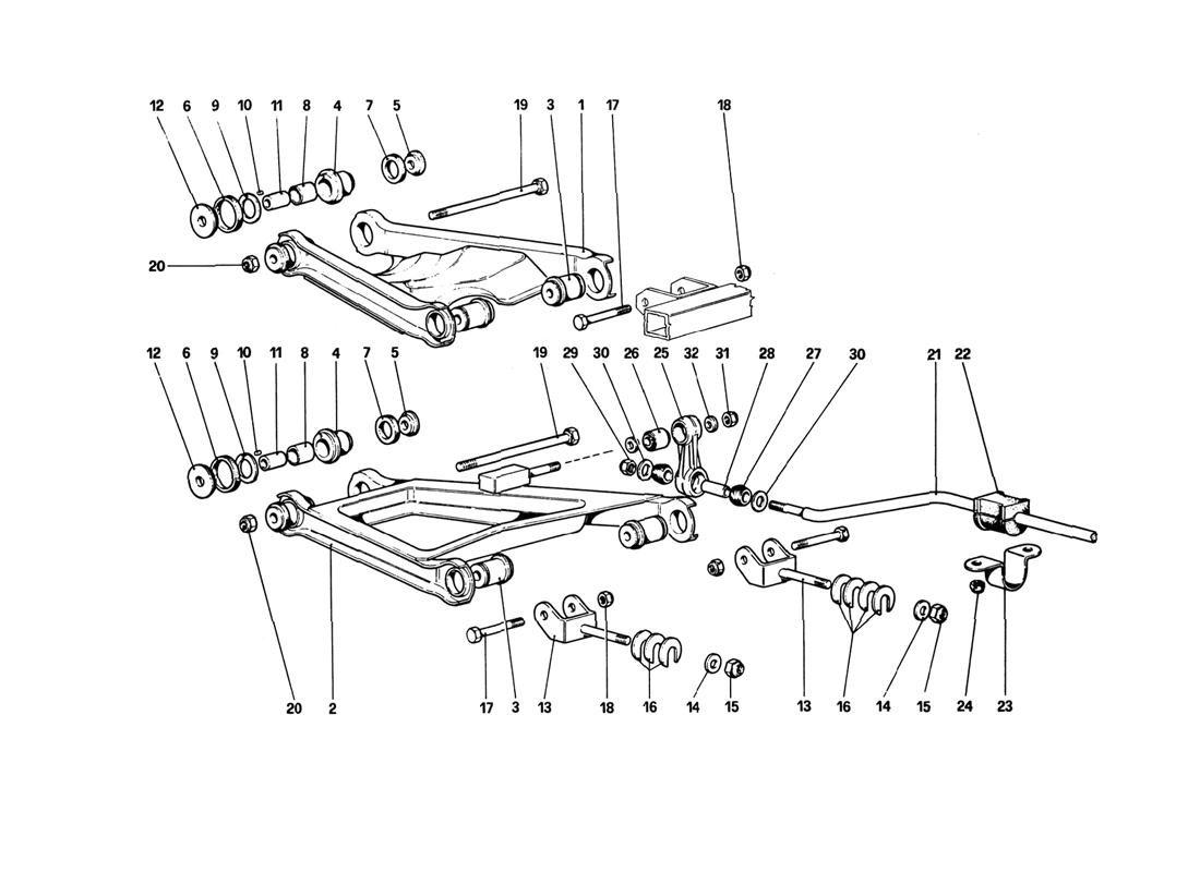 Schematic: Rear Suspension - Wishbones