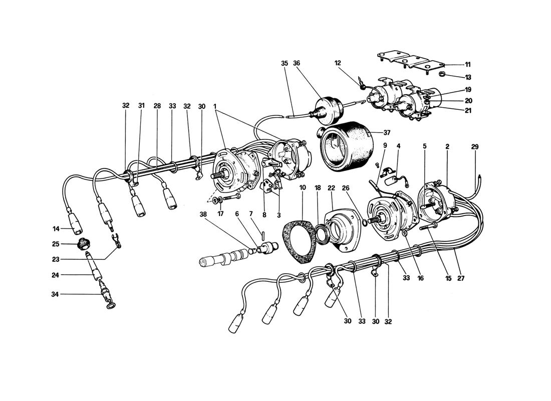 Schematic: Engine Ignition (Variants For Aus Version)