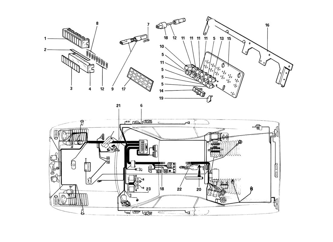 Schematic: Fuses And Relays