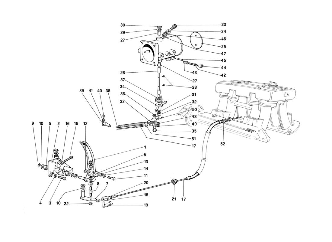 Schematic: Throttle Housing And Linkage