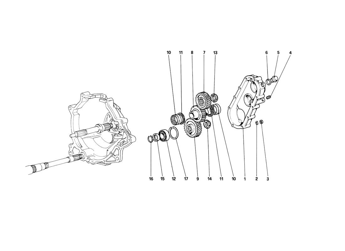 Schematic: Gearbox Transmission