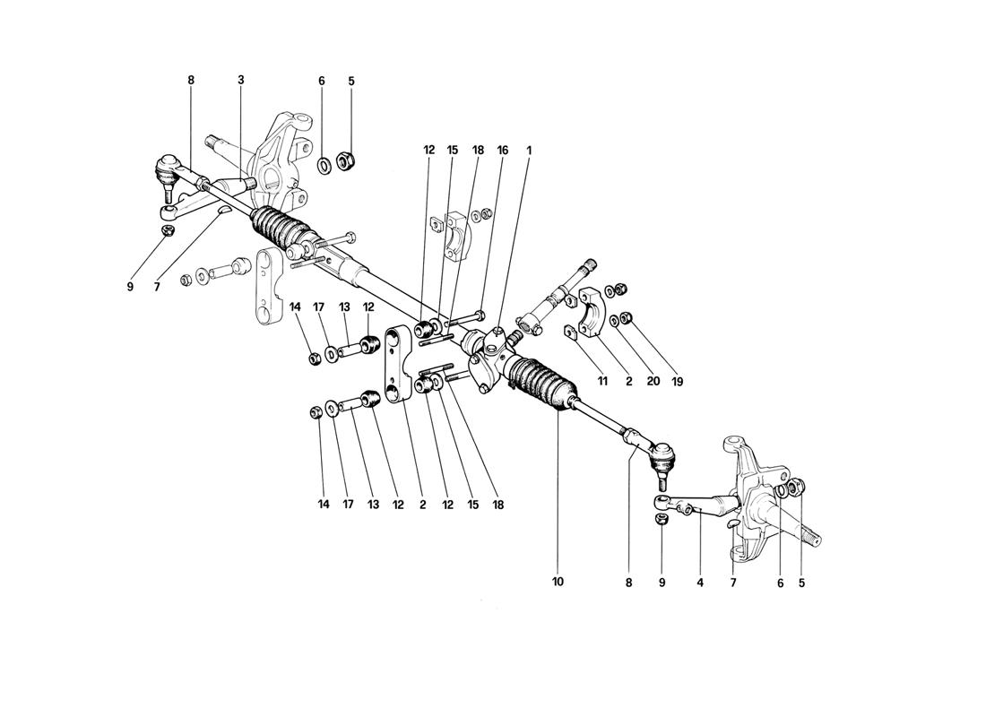 Schematic: Steering Box And Linkage