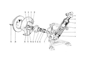 Front Suspension - Shock Absorber And Brake Disc