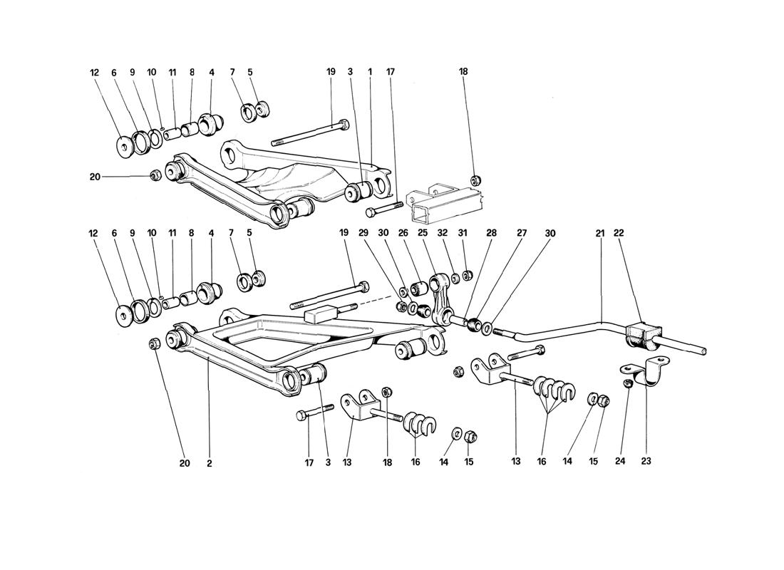 Schematic: Rear Suspension - Wishbones