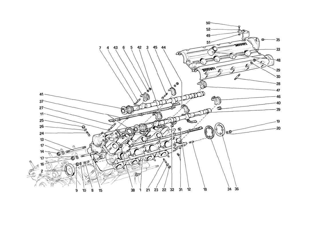 Schematic: Cylinder Head (Left)