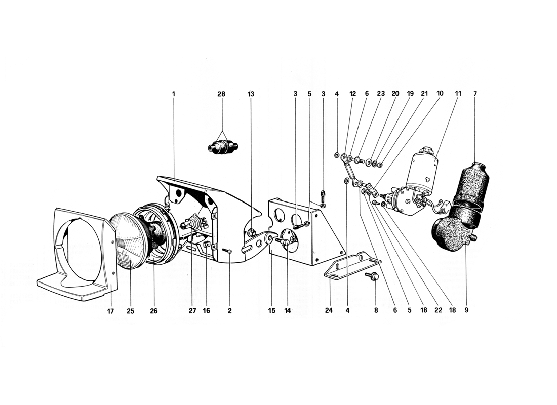 Schematic: Lights Lifting Device And Headlights