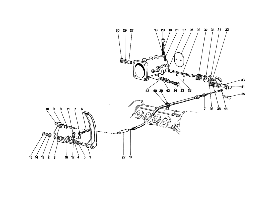 Schematic: Throttle Housing And Linkage