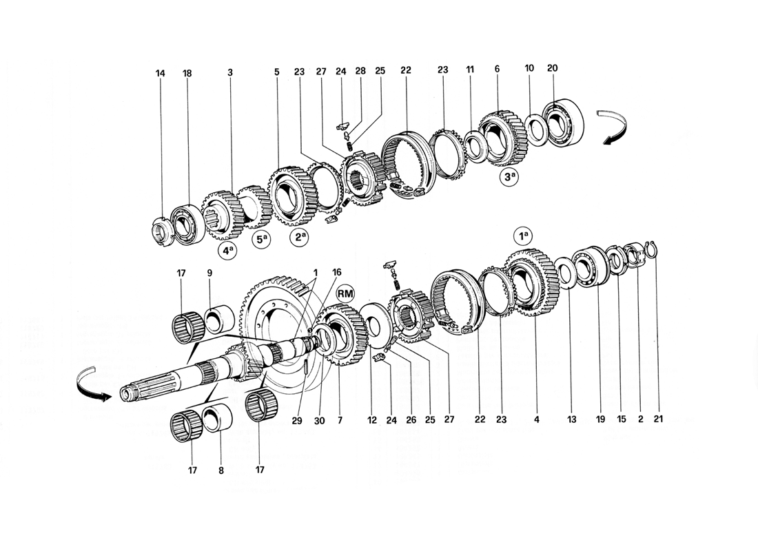 Schematic: Lay Shaft Gears