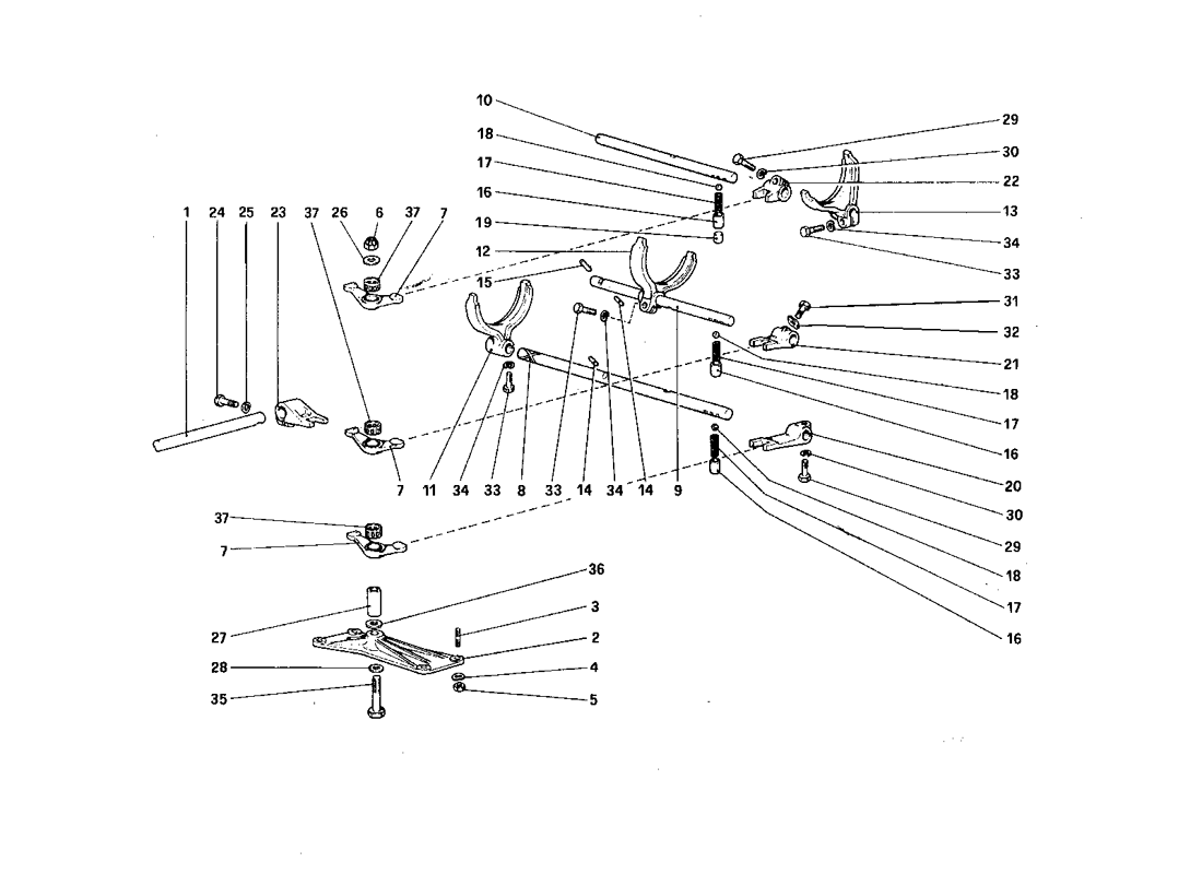 Schematic: Inside Gearbox Controls