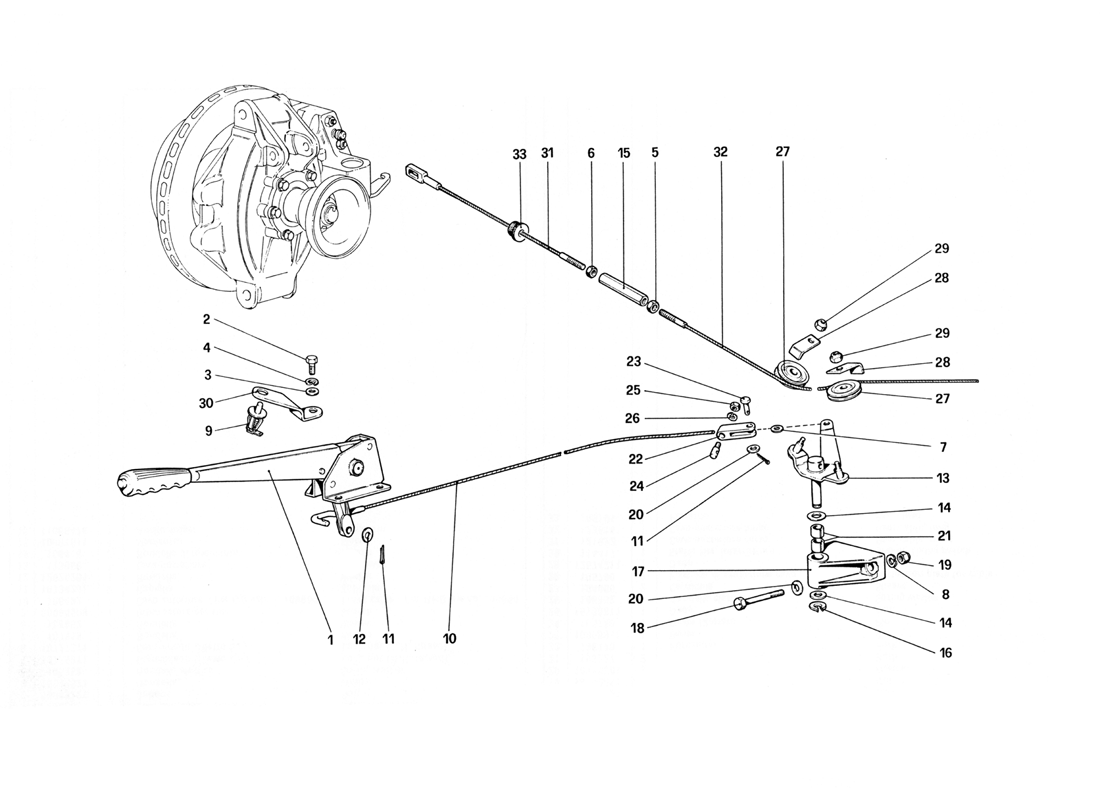 Schematic: Hand - Brake Controls