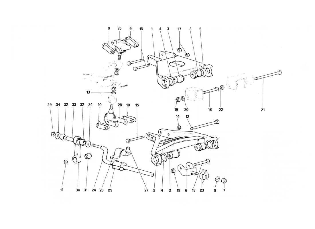 Schematic: Front Suspension - Wishbones