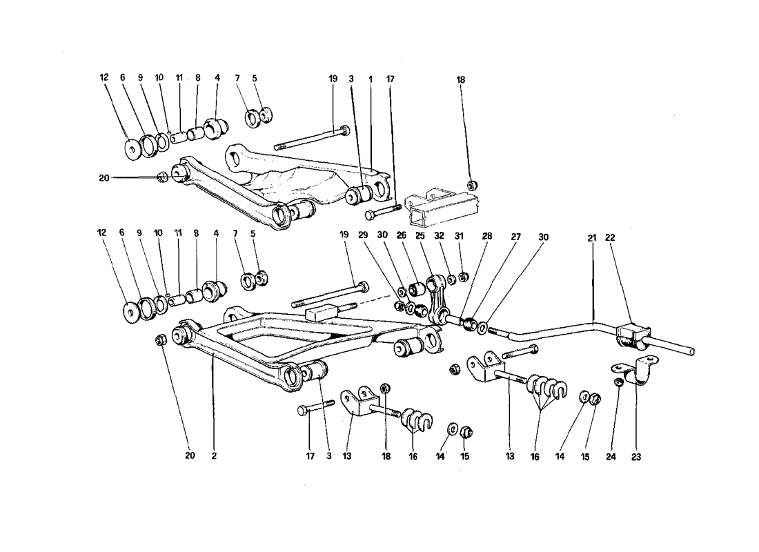 Schematic: Rear Suspension - Wishbones