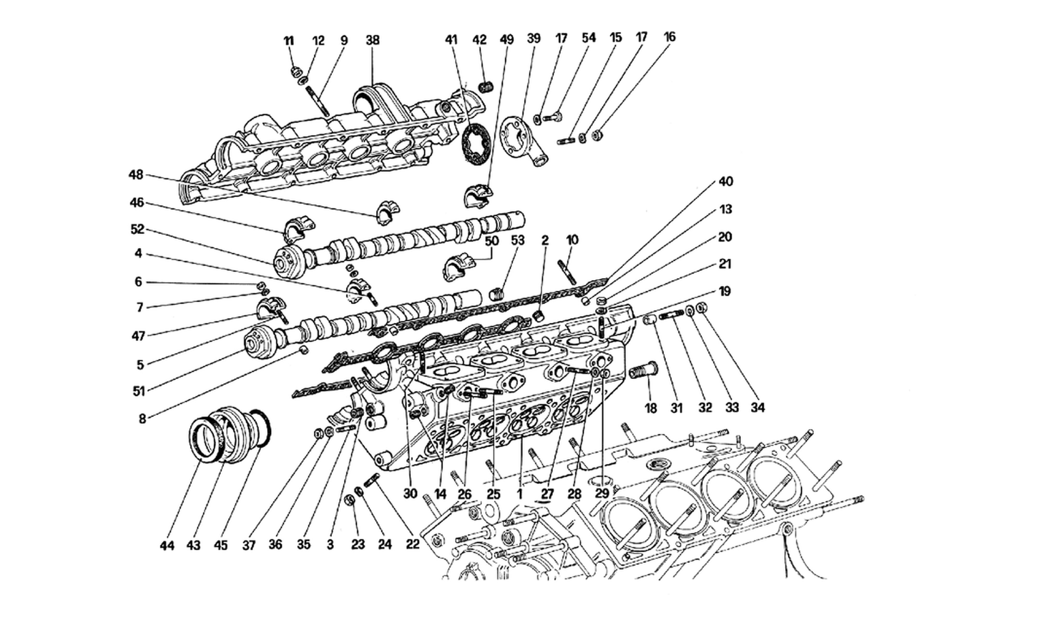 Schematic: Cylinder Head (Right)