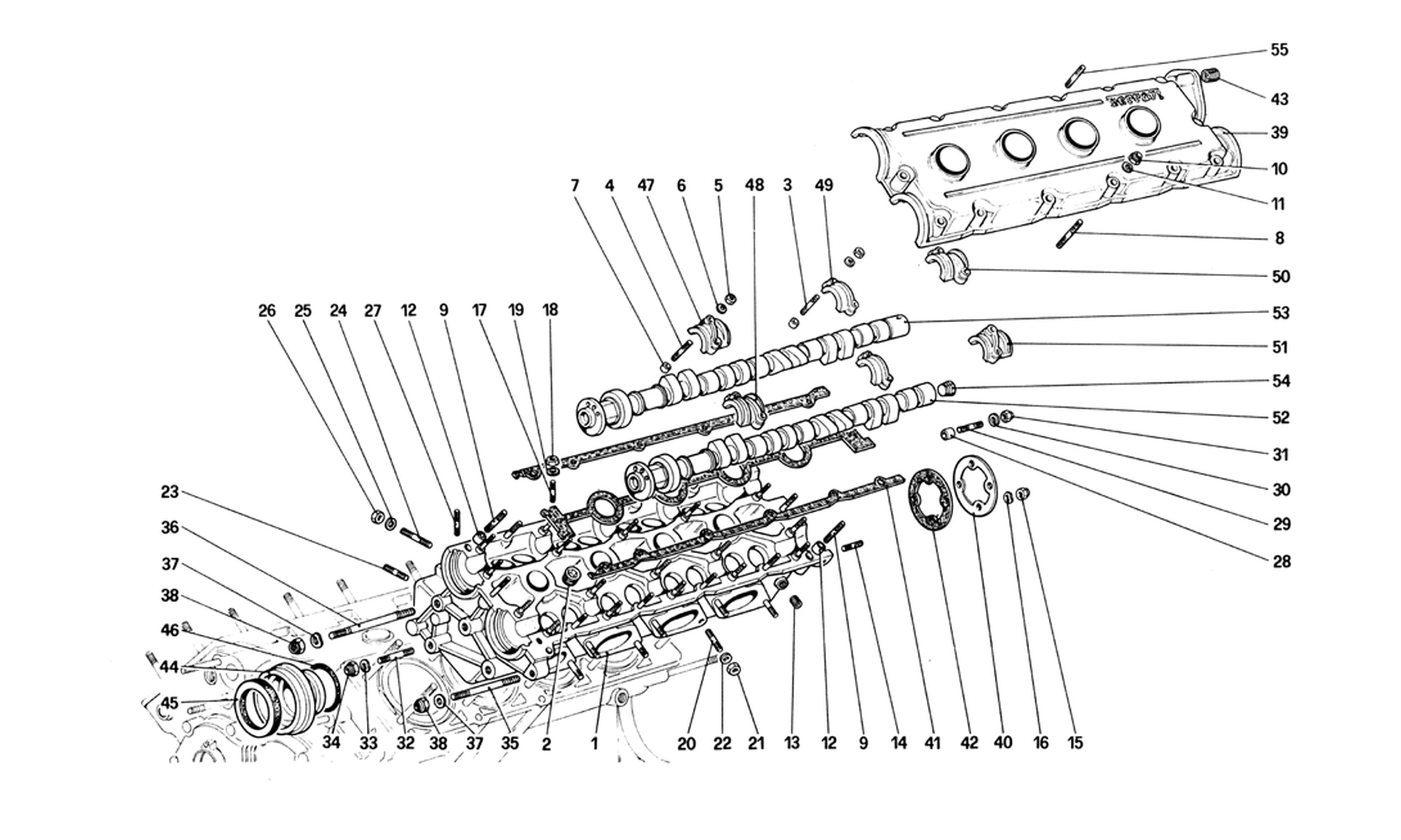 Schematic: Cylinder Head (Left)