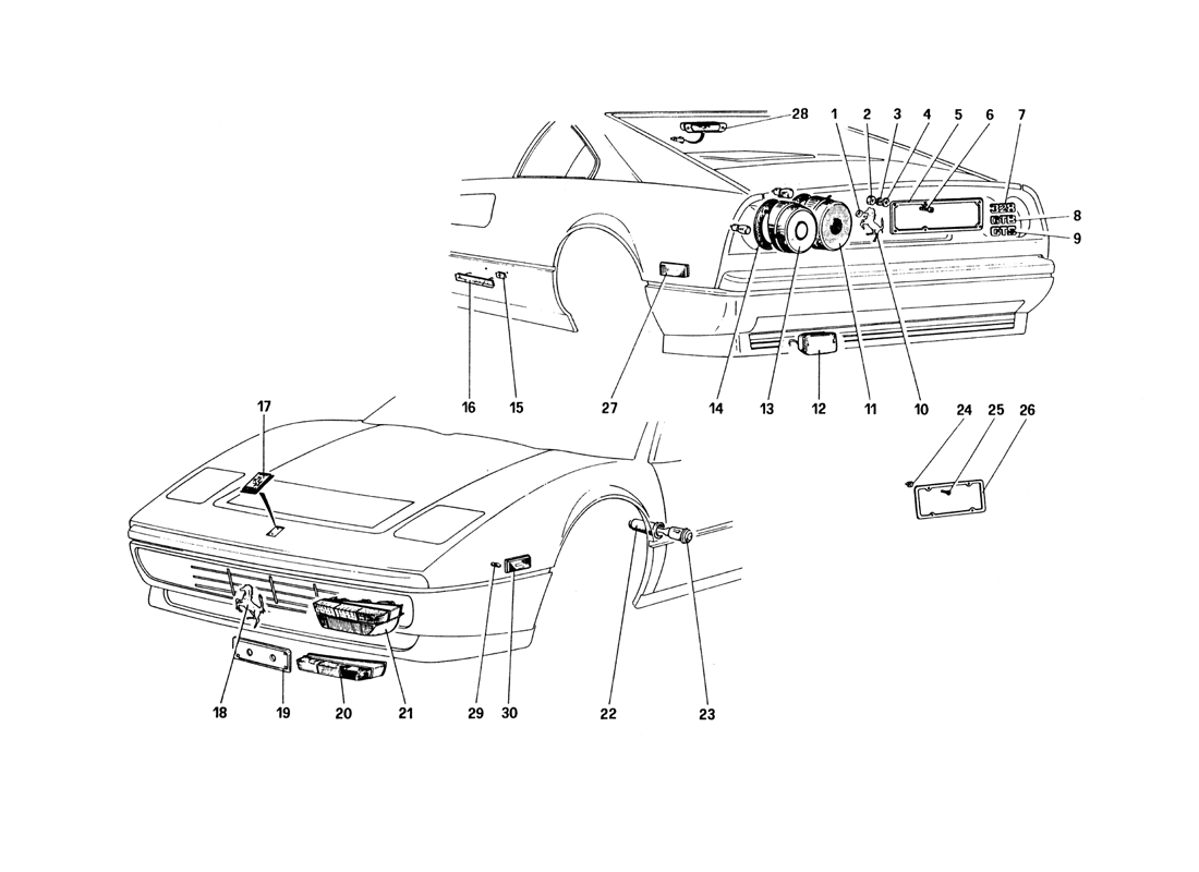 Schematic: External Lights And Moldings