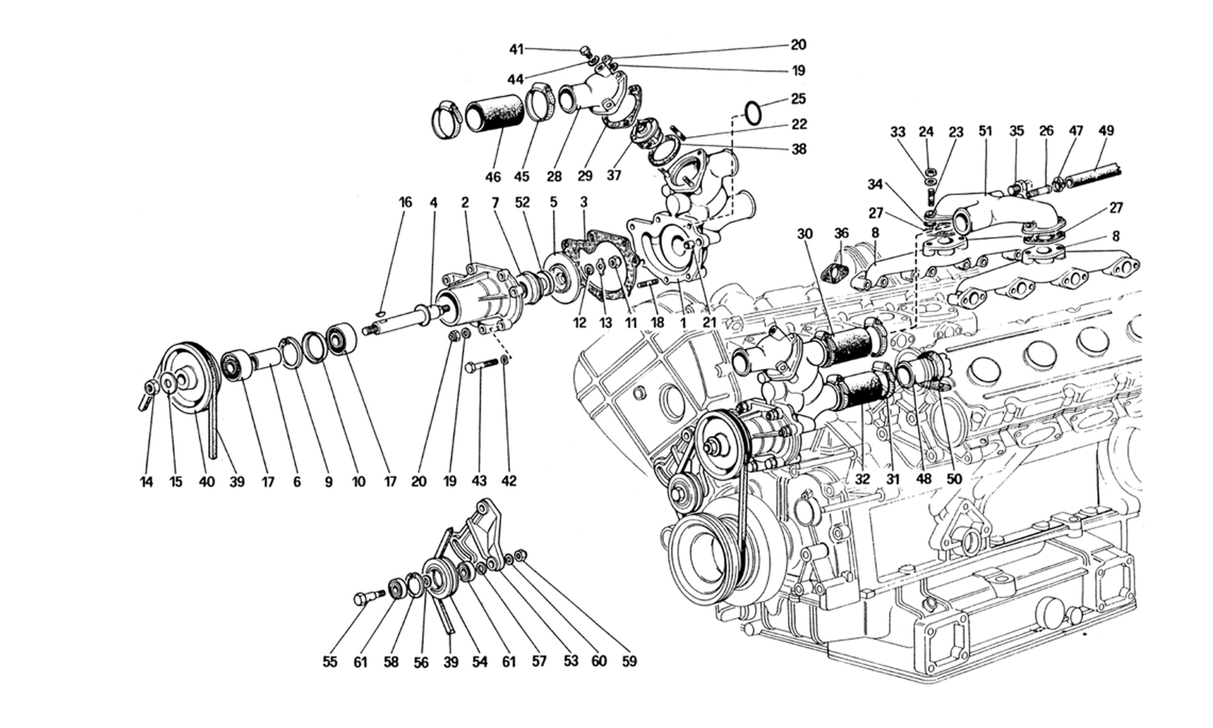 Schematic: Water Pump And Piping