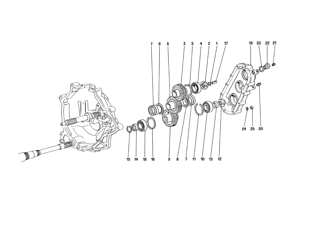 Schematic: Gearbox Transmission