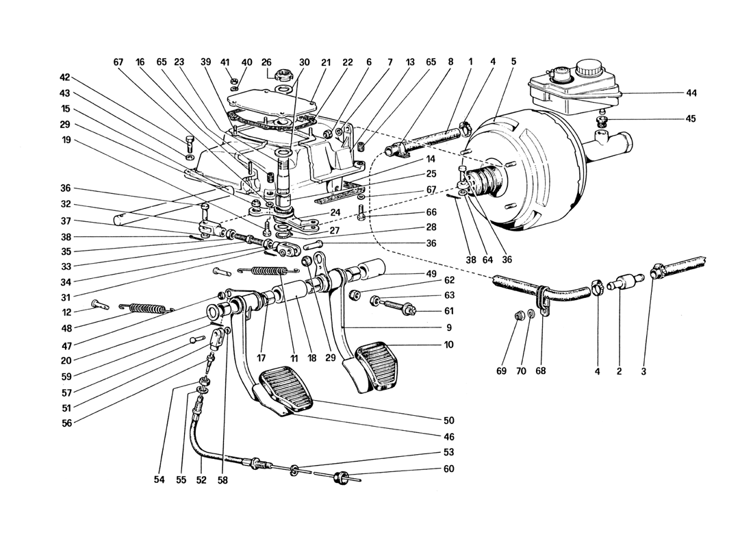 Schematic: Pedal Board - Brake And Clutch Controls