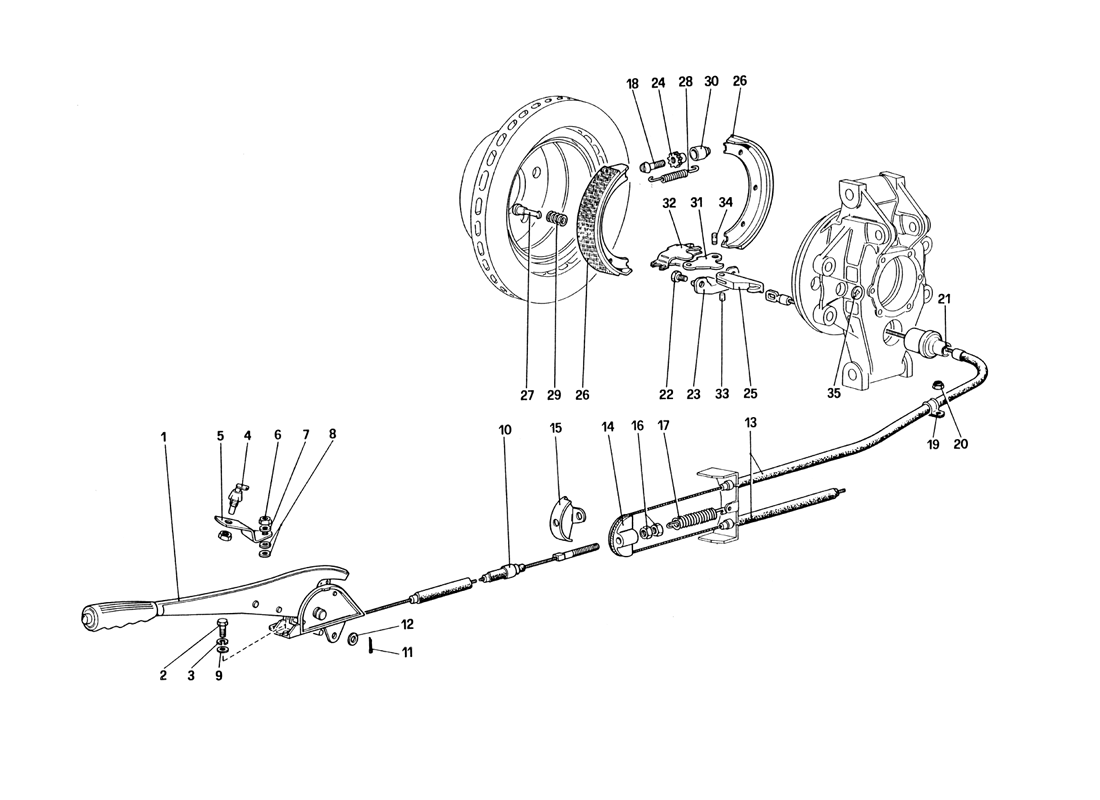 Schematic: Hand - Brake Control