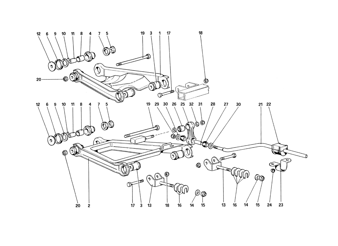 Schematic: Rear Suspension - Wishbones