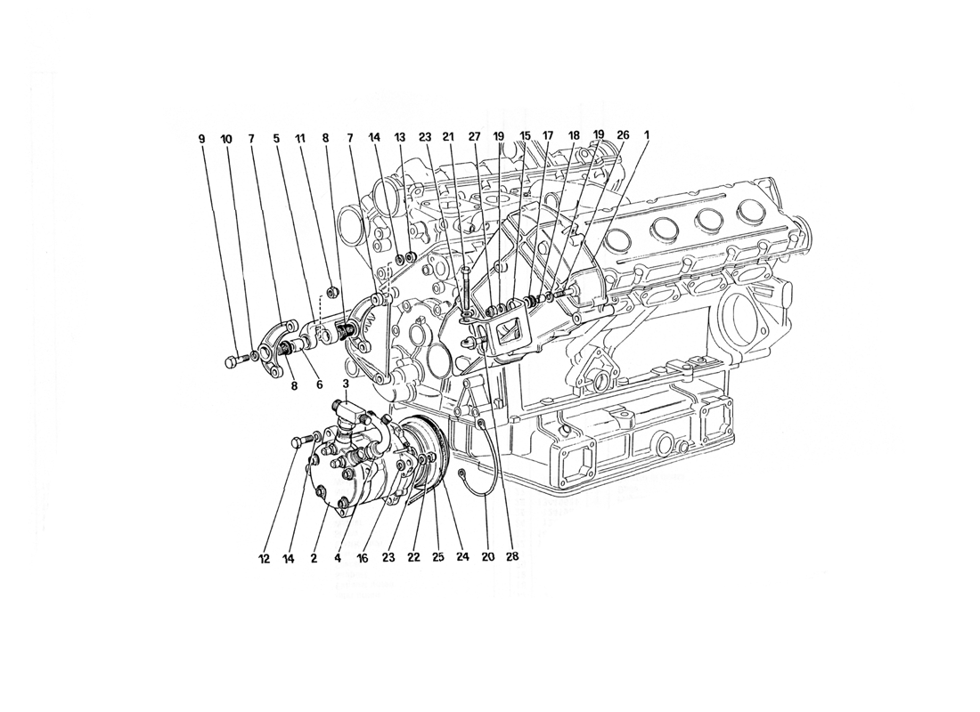 Schematic: Air Conditioning Compressor And Controls (Not For U.S. Version)