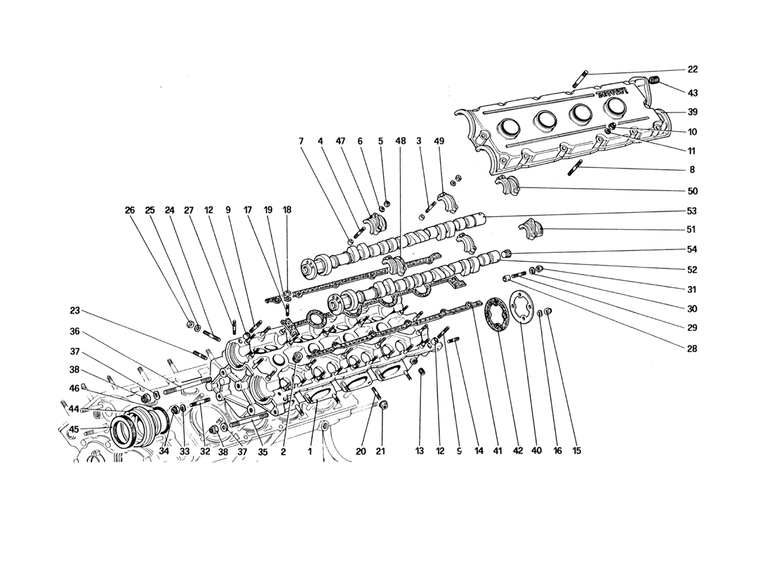 Schematic: Cylinder Head (Left)