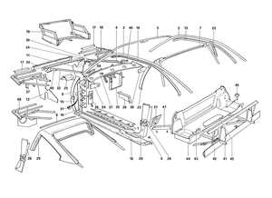 Body Shell - Inner Elements (Not For Aus - Us - Sa - J - Ch87 - Ch88)