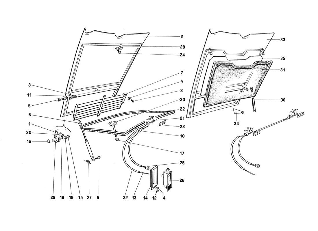 Schematic: Front Compartment Lid